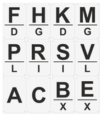 12 Bahnpunkte mit Mittelpunkt | Reitplatz Buchstaben — 20 × 30 cm – Ansicht 12BP Mittelpunkt Schwarz-Weiß