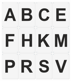12 Bahnpunkte | Reitplatz Buchstaben – Ansicht 12BP 20x30