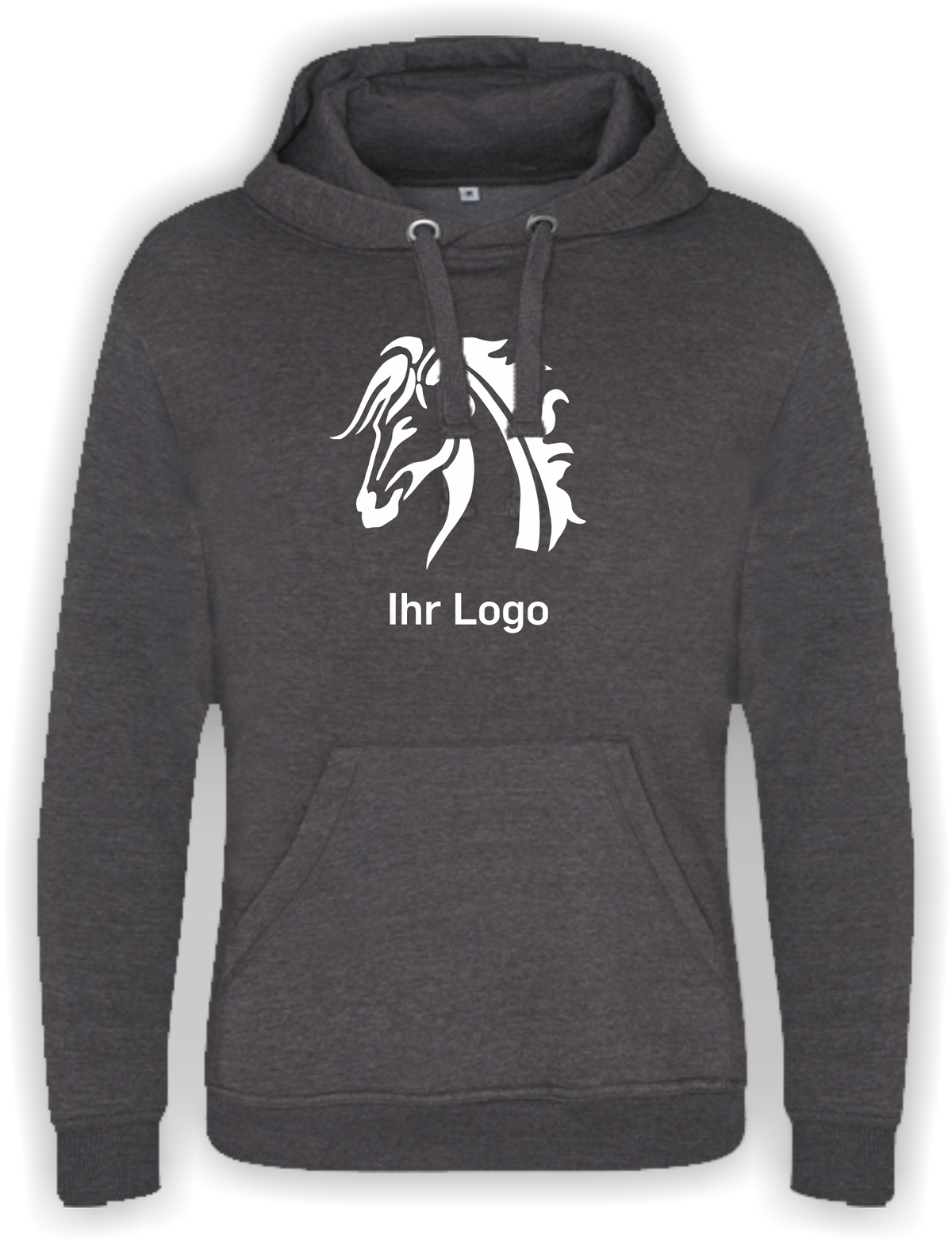 Graduate Heavyweight Hoodie mit Ihrem Motiv bedruckt – Ansicht Hoodie  vorn groß