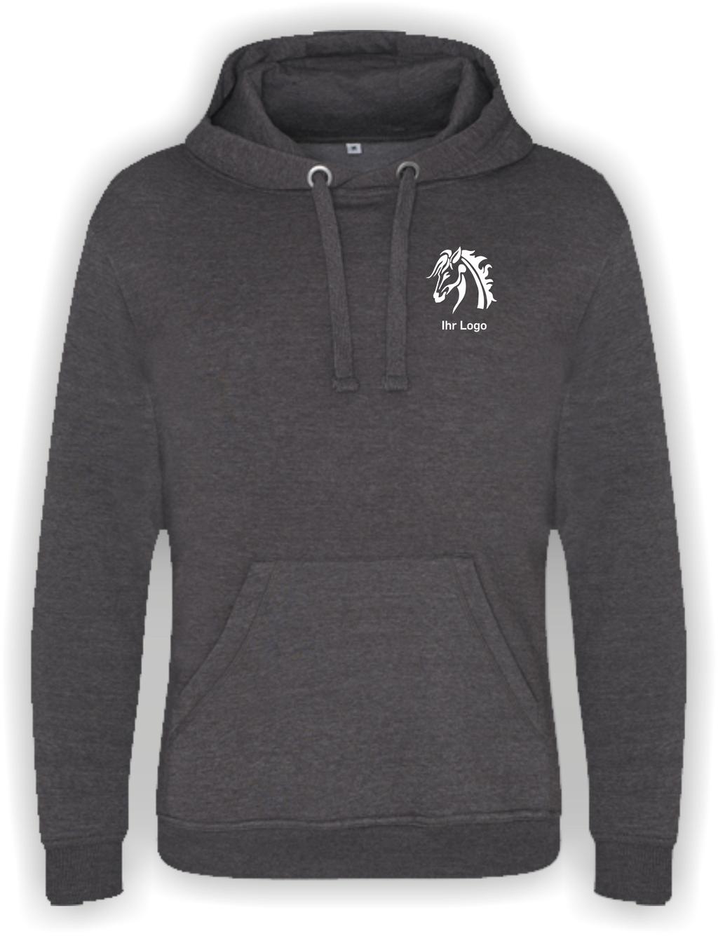 Graduate Heavyweight Hoodie mit Ihrem Motiv bedruckt – Ansicht Hoodie vorn klein