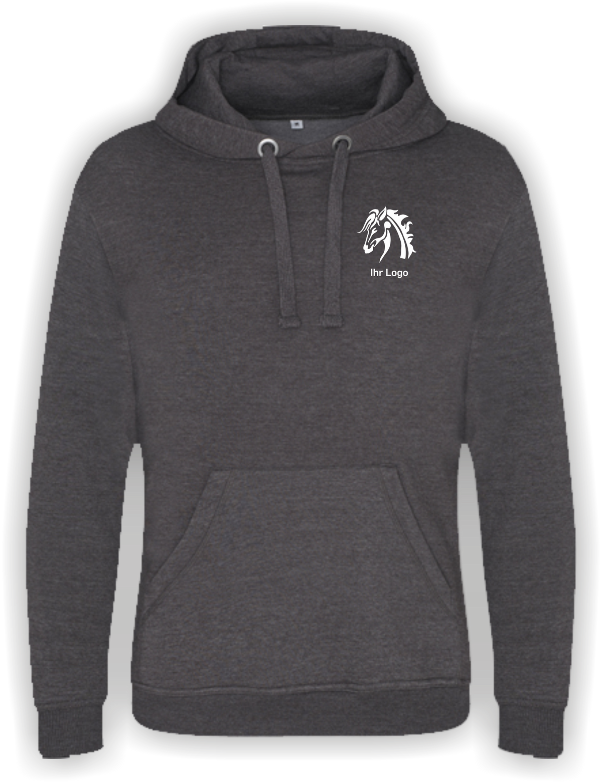 Graduate Heavyweight Hoodie mit Ihrem Motiv bedruckt – Ansicht Hoodie vorn klein