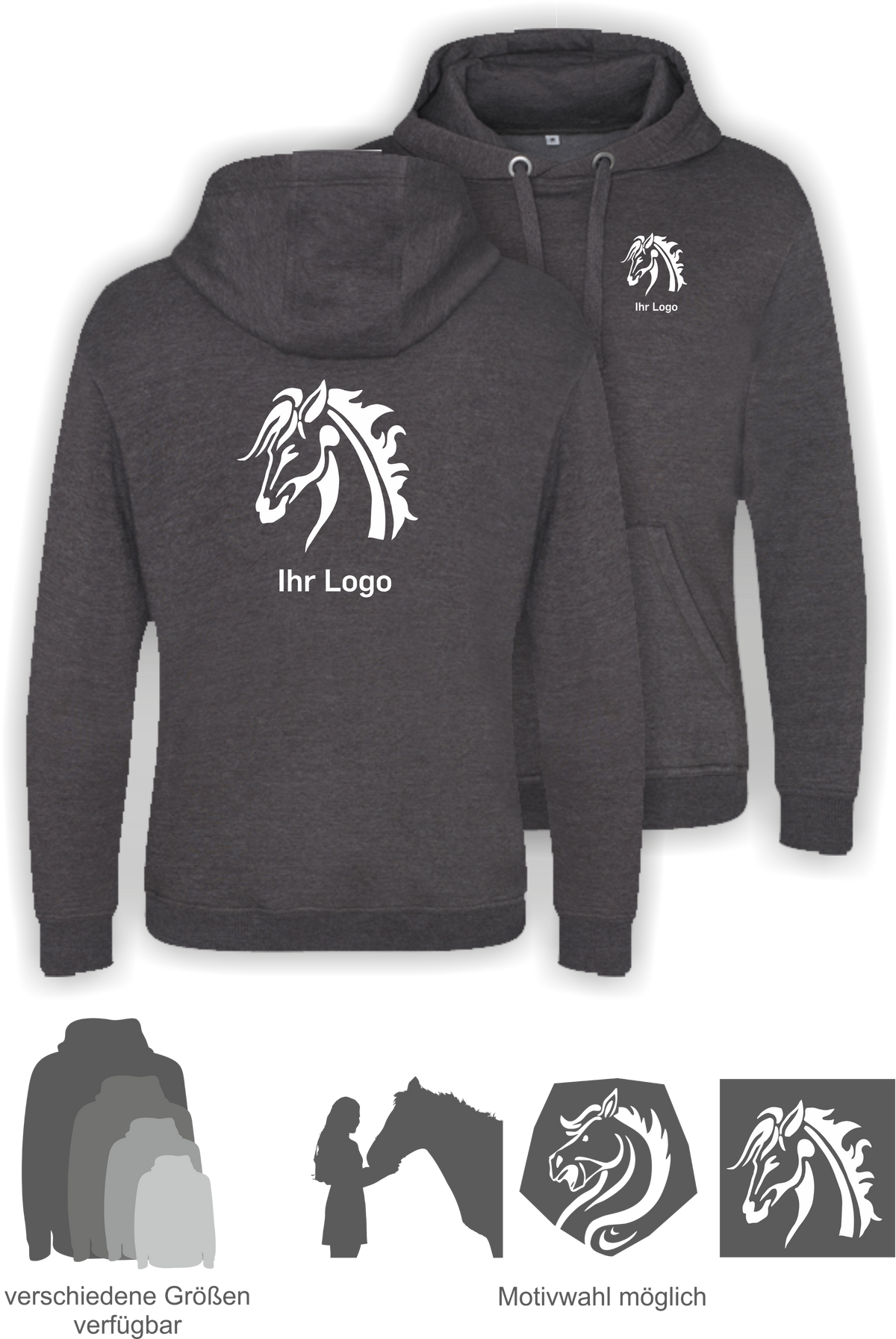 Graduate Heavyweight Hoodie mit Ihrem Motiv bedruckt