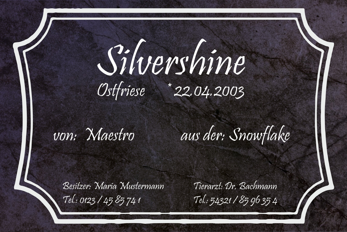 Individuelles Boxenschild – Design 3