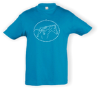 Kinder T-Shirt - mit Pferdemotiv - Design 2 – Ansicht Design 2 Aqua W
