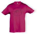 Kinder T-Shirt - mit Pferdemotiv - Design 2 – Ansicht Design 2 fuchsia S