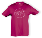 Kinder T-Shirt - mit Pferdemotiv - Design 2 – Ansicht Design 2 fuchsia W