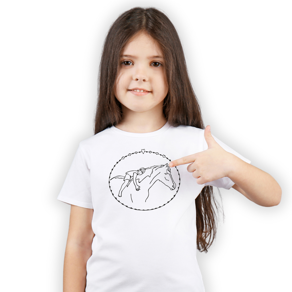 Kinder T-Shirt - mit Pferdemotiv - Design 2