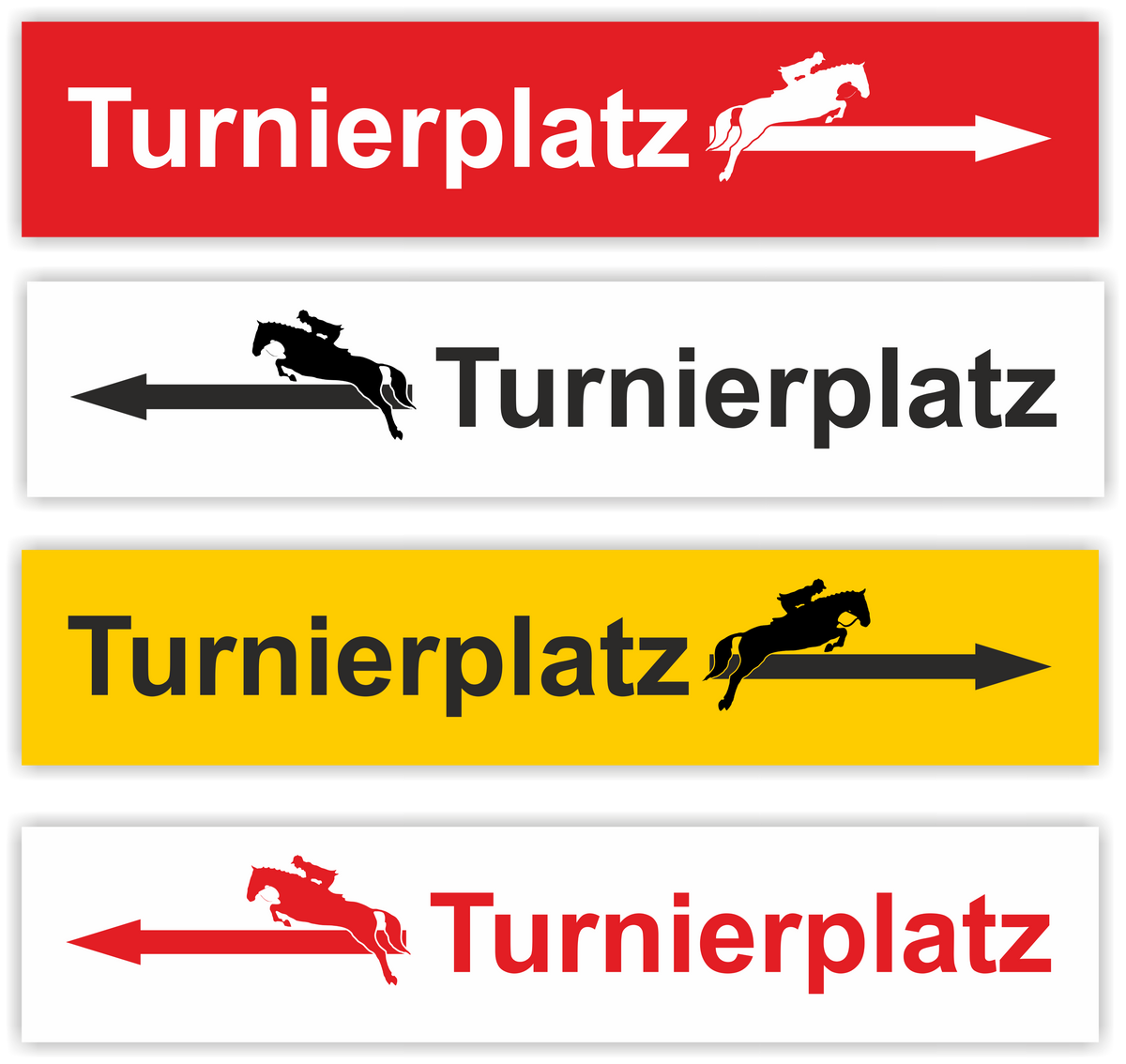 Richtungsschild Turnierplatz
