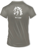 T-Shirts mit Ihrem Motiv bedruckt – Ansicht T shirt grau Rücken