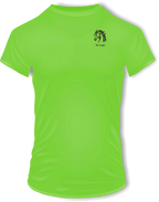 T-Shirts mit Ihrem Motiv bedruckt – Ansicht T shirt grün BrustKlein