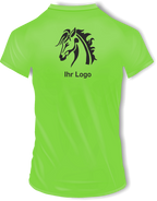 T-Shirts mit Ihrem Motiv bedruckt – Ansicht T shirt grün Rücken