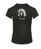 T-Shirts mit Ihrem Motiv bedruckt – Ansicht T shirt schwarz BrustGroß