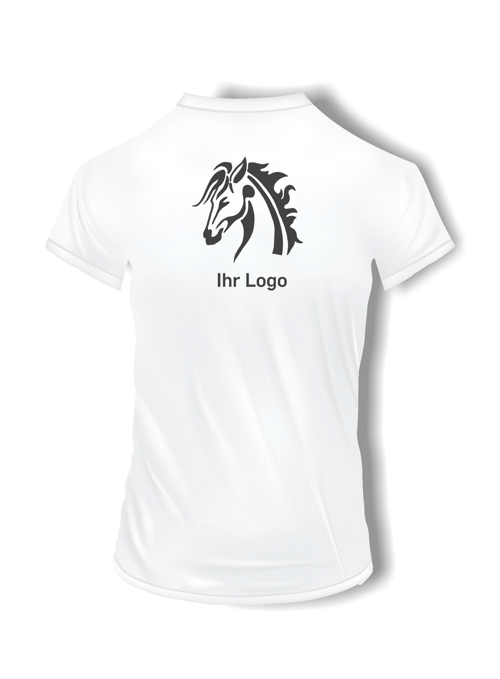 T-Shirts mit Ihrem Motiv bedruckt – Ansicht T shirt weiß rücken