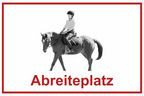 Wegweiser Abreiteplatz | Verschiedene Farben und Richtungen – Ansicht Abreitplatz rot ziel