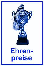 Wegweiser Ehrenpreise | Verschiedene Farben und Richtungen – Ansicht Ehrenpreis Motiv1 blau Ziel
