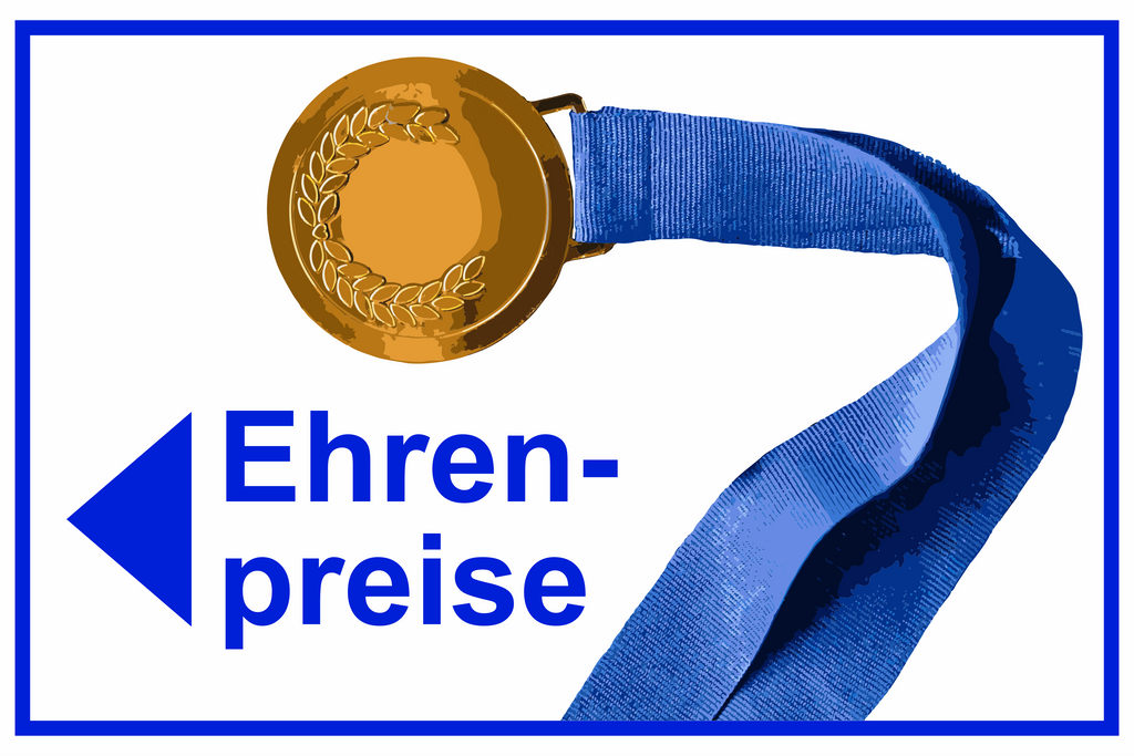 Wegweiser Ehrenpreise | Verschiedene Farben und Richtungen – Ansicht Ehrenpreise Motiv2 blau links