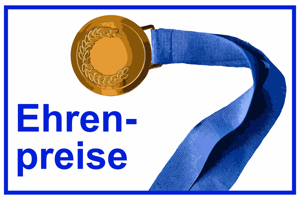 Wegweiser Ehrenpreise | Verschiedene Farben und Richtungen – Ansicht Ehrenpreise Motiv2 blau Ziel