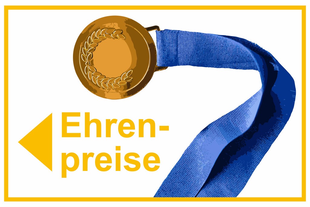 Wegweiser Ehrenpreise | Verschiedene Farben und Richtungen – Ansicht Ehrenpreise Motiv2 gelb links