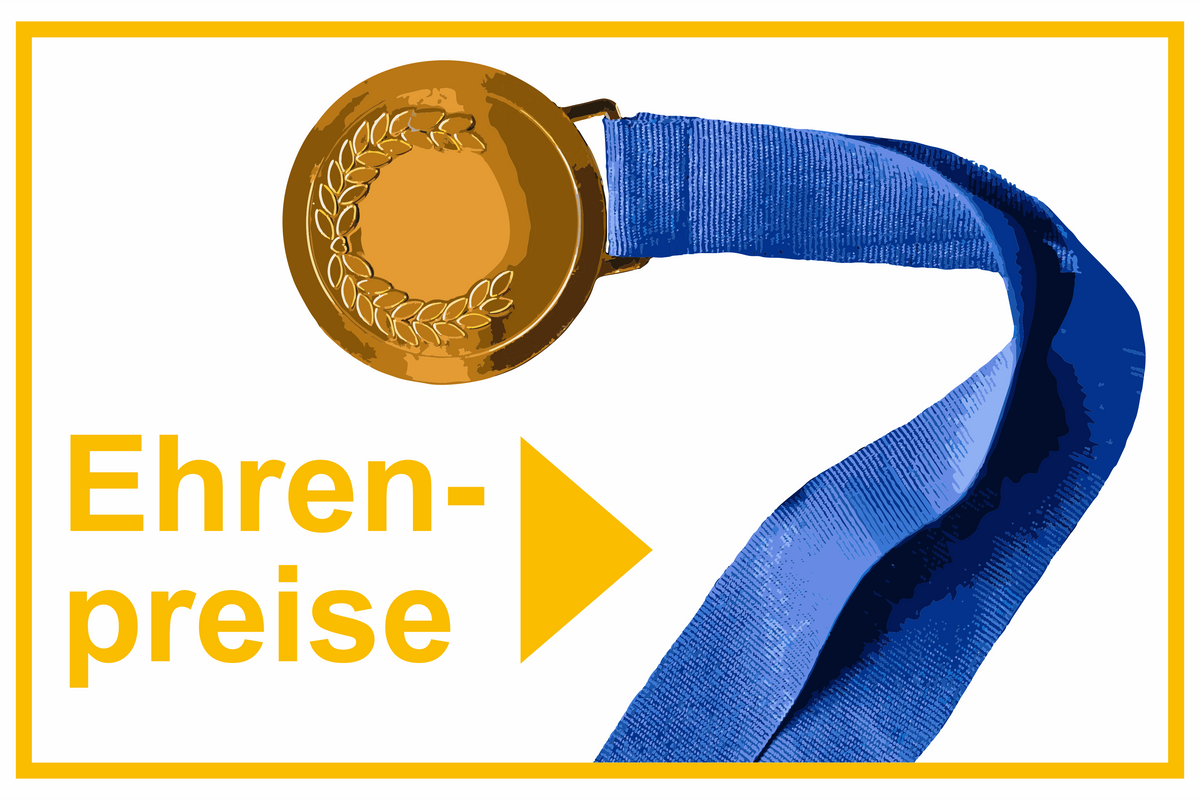 Wegweiser Ehrenpreise | Verschiedene Farben und Richtungen – Ansicht Ehrenpreise Motiv2 gelb rechts