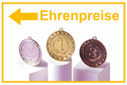 Wegweiser Ehrenpreise | Verschiedene Farben und Richtungen – Ansicht Ehrenpreise Motiv3 gelb links
