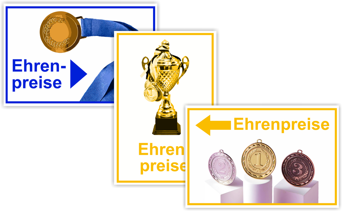 Wegweiser Ehrenpreise | Verschiedene Farben und Richtungen