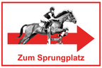 Wegweiser Sprungplatz | verschiedene Farben und Richtungen – Ansicht Sprungplatz rot rechts
